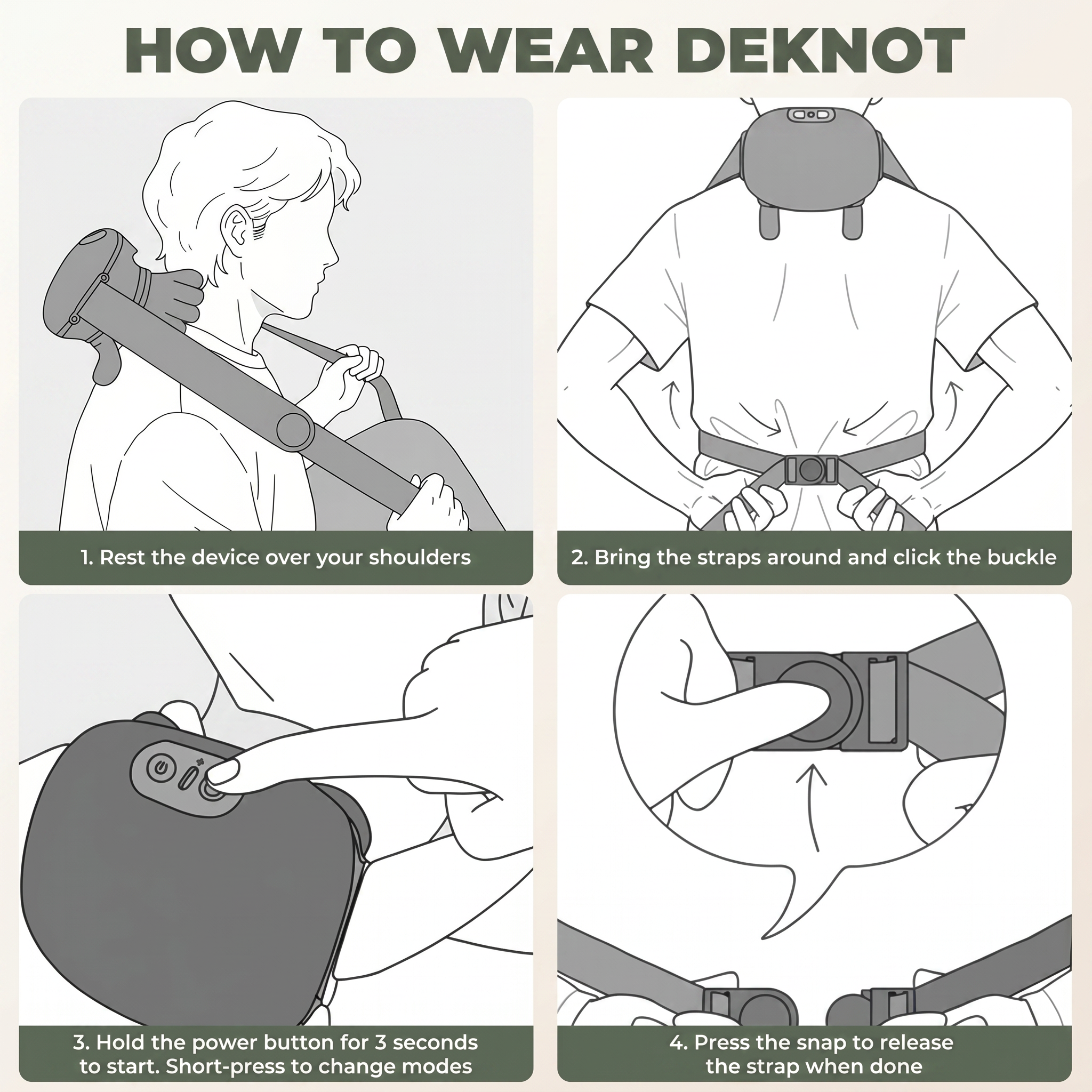 DEKNOT™ Real-Hand Neck & Shoulder Massager
