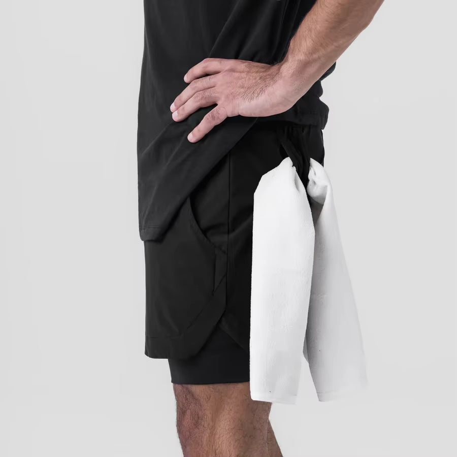 Eloviq LockLayer™ Men's 2-in-1 Running Shorts - Anti-Chafe, Hidden Phone Pocket, Quick-Dry Liner