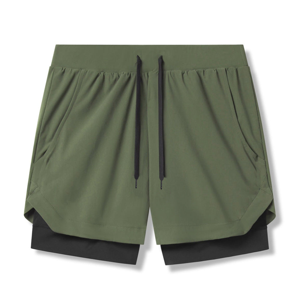 Eloviq LockLayer™ Men's 2-in-1 Running Shorts - Anti-Chafe, Hidden Phone Pocket, Quick-Dry Liner